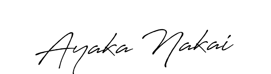 Make a beautiful signature design for name Ayaka Nakai. Use this online signature maker to create a handwritten signature for free. Ayaka Nakai signature style 7 images and pictures png
