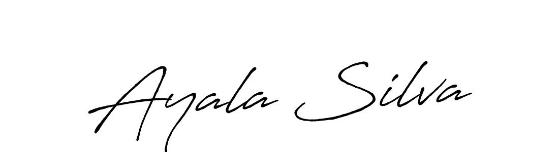 Also we have Ayala Silva name is the best signature style. Create professional handwritten signature collection using Antro_Vectra_Bolder autograph style. Ayala Silva signature style 7 images and pictures png