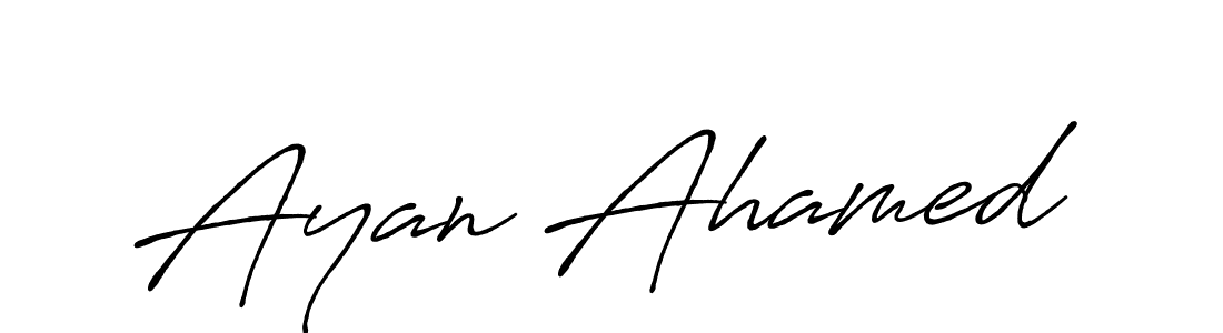 Make a short Ayan Ahamed signature style. Manage your documents anywhere anytime using Antro_Vectra_Bolder. Create and add eSignatures, submit forms, share and send files easily. Ayan Ahamed signature style 7 images and pictures png