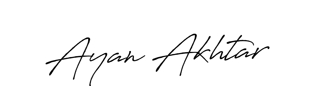 Use a signature maker to create a handwritten signature online. With this signature software, you can design (Antro_Vectra_Bolder) your own signature for name Ayan Akhtar. Ayan Akhtar signature style 7 images and pictures png
