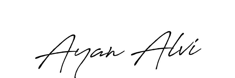 Make a beautiful signature design for name Ayan Alvi. Use this online signature maker to create a handwritten signature for free. Ayan Alvi signature style 7 images and pictures png