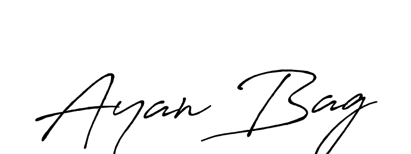 Also we have Ayan Bag name is the best signature style. Create professional handwritten signature collection using Antro_Vectra_Bolder autograph style. Ayan Bag signature style 7 images and pictures png