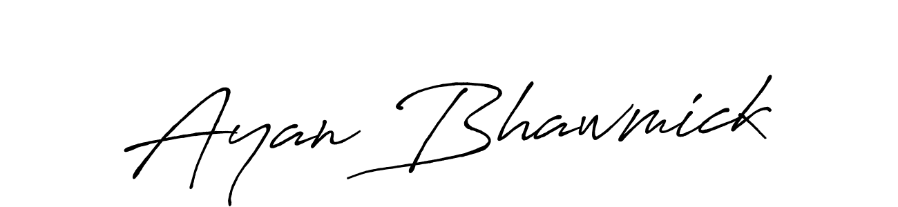 Antro_Vectra_Bolder is a professional signature style that is perfect for those who want to add a touch of class to their signature. It is also a great choice for those who want to make their signature more unique. Get Ayan Bhawmick name to fancy signature for free. Ayan Bhawmick signature style 7 images and pictures png