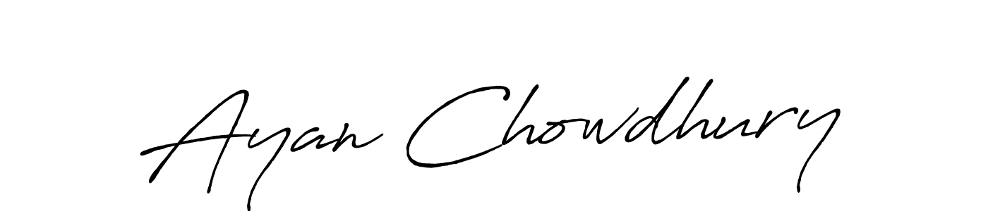 The best way (Antro_Vectra_Bolder) to make a short signature is to pick only two or three words in your name. The name Ayan Chowdhury include a total of six letters. For converting this name. Ayan Chowdhury signature style 7 images and pictures png