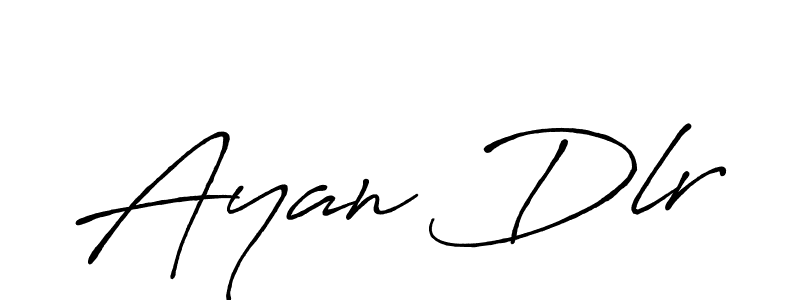 Use a signature maker to create a handwritten signature online. With this signature software, you can design (Antro_Vectra_Bolder) your own signature for name Ayan Dlr. Ayan Dlr signature style 7 images and pictures png