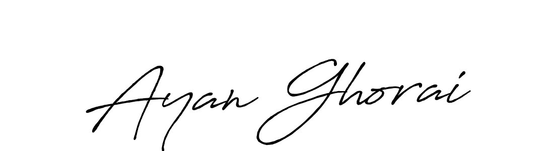 It looks lik you need a new signature style for name Ayan Ghorai. Design unique handwritten (Antro_Vectra_Bolder) signature with our free signature maker in just a few clicks. Ayan Ghorai signature style 7 images and pictures png