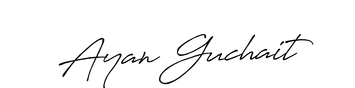 How to Draw Ayan Guchait signature style? Antro_Vectra_Bolder is a latest design signature styles for name Ayan Guchait. Ayan Guchait signature style 7 images and pictures png