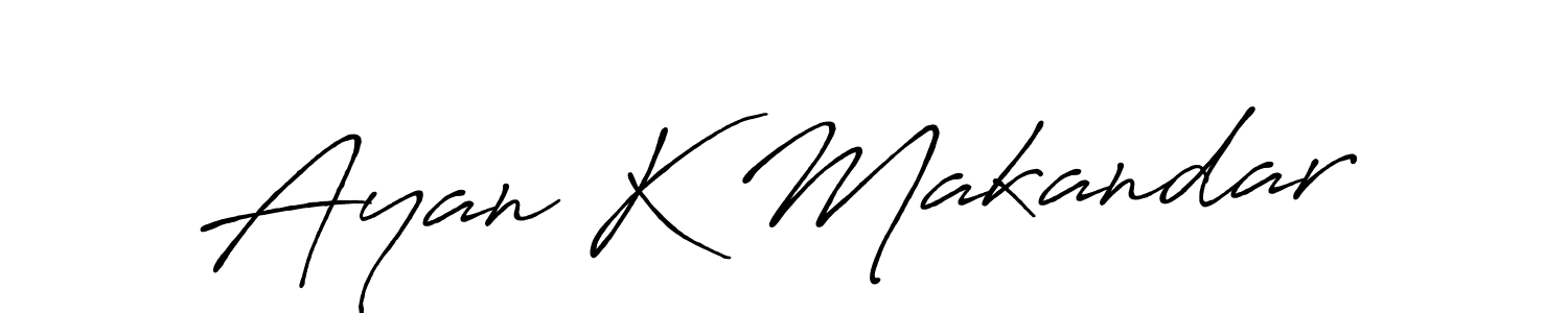 Similarly Antro_Vectra_Bolder is the best handwritten signature design. Signature creator online .You can use it as an online autograph creator for name Ayan K Makandar. Ayan K Makandar signature style 7 images and pictures png