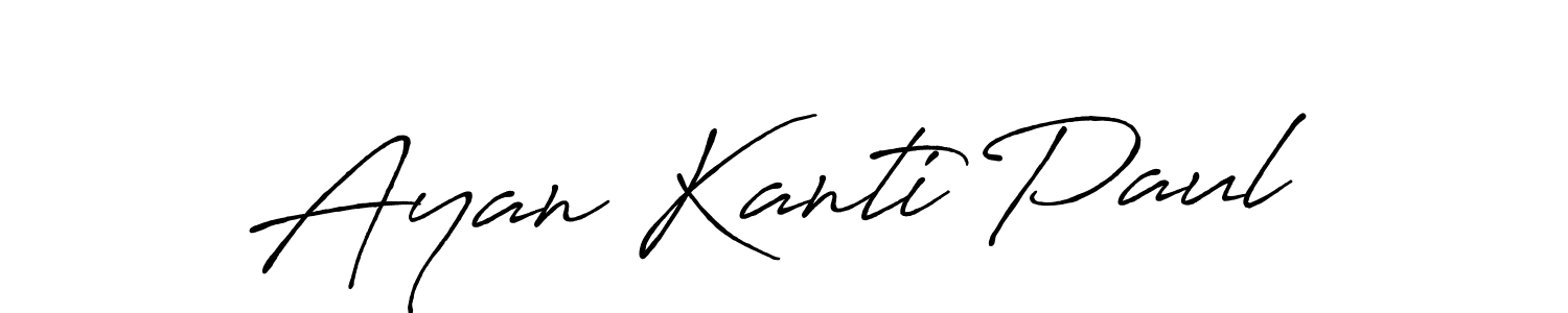 The best way (Antro_Vectra_Bolder) to make a short signature is to pick only two or three words in your name. The name Ayan Kanti Paul include a total of six letters. For converting this name. Ayan Kanti Paul signature style 7 images and pictures png