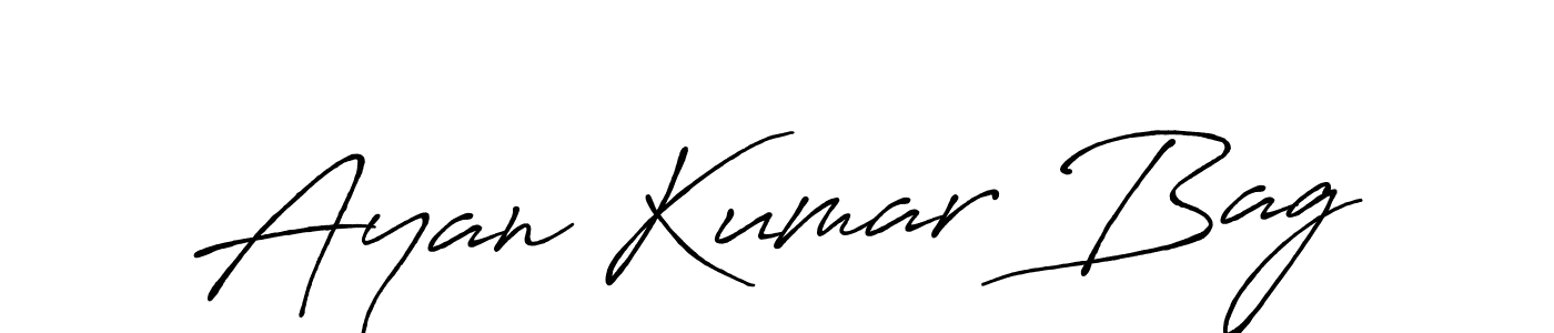 Antro_Vectra_Bolder is a professional signature style that is perfect for those who want to add a touch of class to their signature. It is also a great choice for those who want to make their signature more unique. Get Ayan Kumar Bag name to fancy signature for free. Ayan Kumar Bag signature style 7 images and pictures png