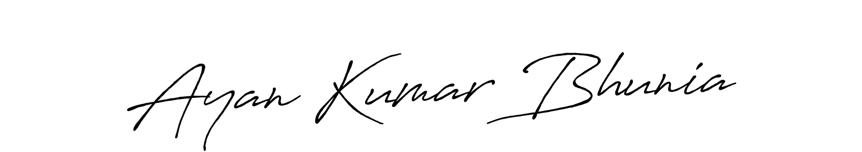 Similarly Antro_Vectra_Bolder is the best handwritten signature design. Signature creator online .You can use it as an online autograph creator for name Ayan Kumar Bhunia. Ayan Kumar Bhunia signature style 7 images and pictures png