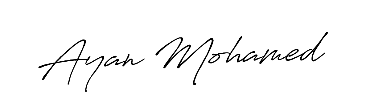 Also You can easily find your signature by using the search form. We will create Ayan Mohamed name handwritten signature images for you free of cost using Antro_Vectra_Bolder sign style. Ayan Mohamed signature style 7 images and pictures png