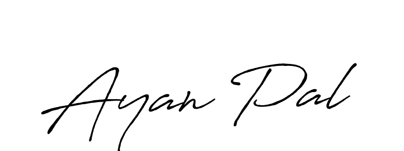 Use a signature maker to create a handwritten signature online. With this signature software, you can design (Antro_Vectra_Bolder) your own signature for name Ayan Pal. Ayan Pal signature style 7 images and pictures png