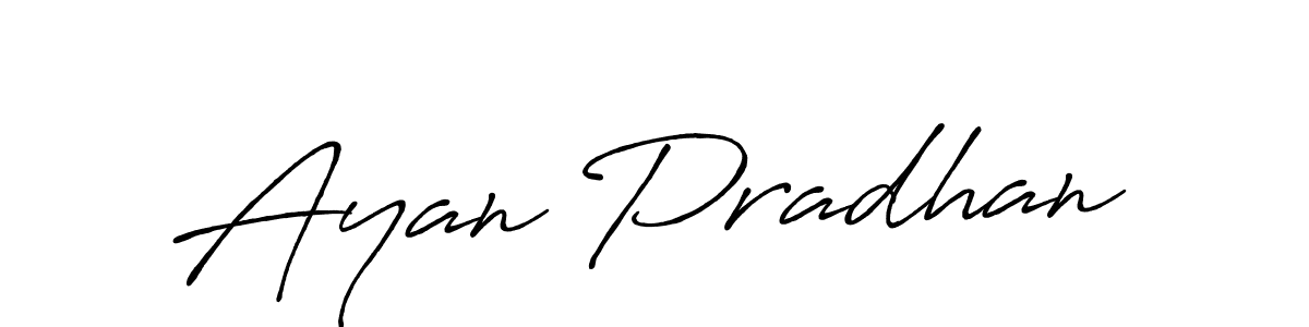 Similarly Antro_Vectra_Bolder is the best handwritten signature design. Signature creator online .You can use it as an online autograph creator for name Ayan Pradhan. Ayan Pradhan signature style 7 images and pictures png