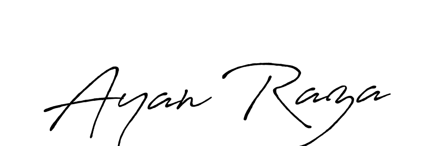 Create a beautiful signature design for name Ayan Raza. With this signature (Antro_Vectra_Bolder) fonts, you can make a handwritten signature for free. Ayan Raza signature style 7 images and pictures png