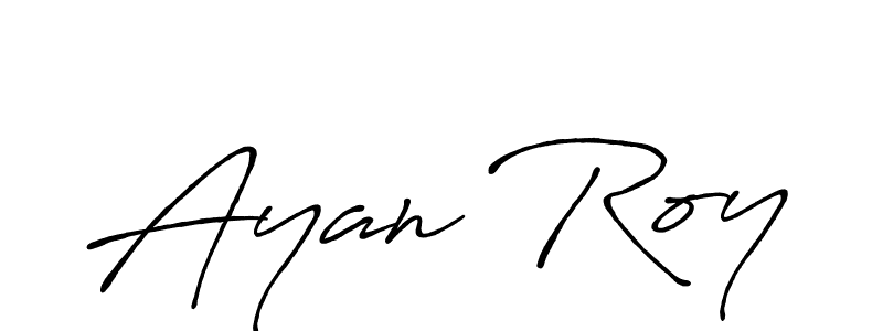 Also we have Ayan Roy name is the best signature style. Create professional handwritten signature collection using Antro_Vectra_Bolder autograph style. Ayan Roy signature style 7 images and pictures png