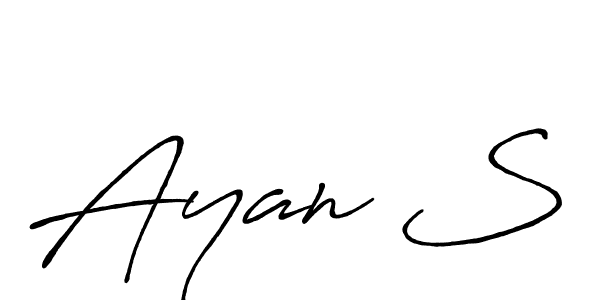 Make a beautiful signature design for name Ayan S. Use this online signature maker to create a handwritten signature for free. Ayan S signature style 7 images and pictures png