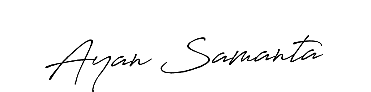 Once you've used our free online signature maker to create your best signature Antro_Vectra_Bolder style, it's time to enjoy all of the benefits that Ayan Samanta name signing documents. Ayan Samanta signature style 7 images and pictures png