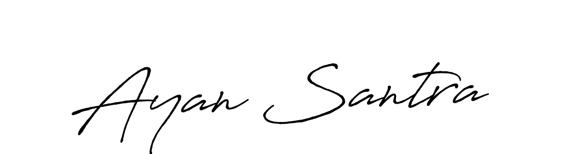 The best way (Antro_Vectra_Bolder) to make a short signature is to pick only two or three words in your name. The name Ayan Santra include a total of six letters. For converting this name. Ayan Santra signature style 7 images and pictures png