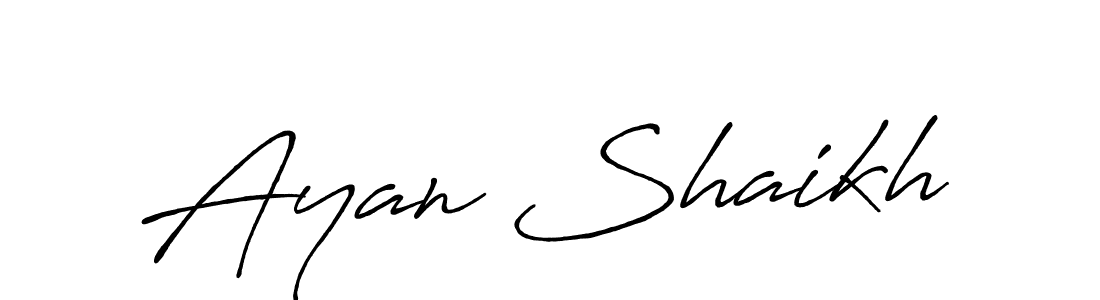 How to Draw Ayan Shaikh signature style? Antro_Vectra_Bolder is a latest design signature styles for name Ayan Shaikh. Ayan Shaikh signature style 7 images and pictures png