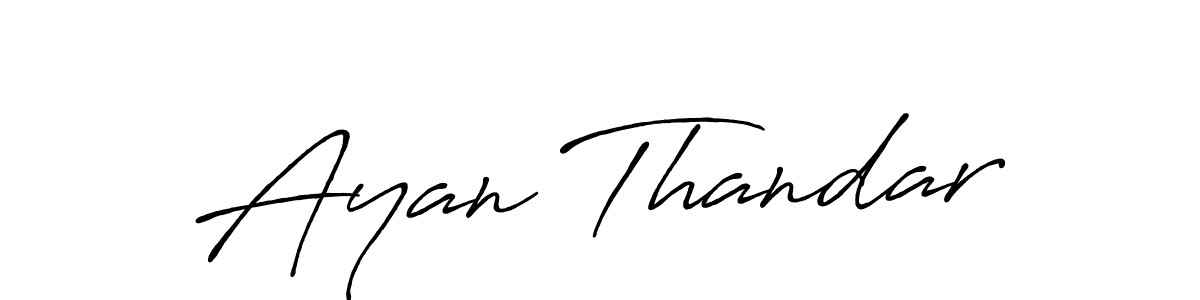 Ayan Thandar stylish signature style. Best Handwritten Sign (Antro_Vectra_Bolder) for my name. Handwritten Signature Collection Ideas for my name Ayan Thandar. Ayan Thandar signature style 7 images and pictures png