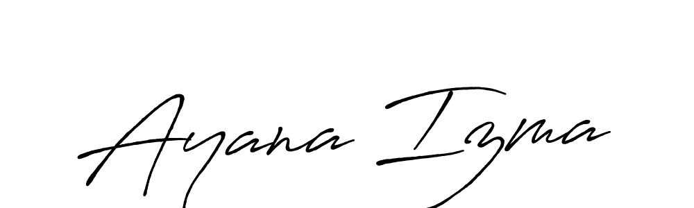 Once you've used our free online signature maker to create your best signature Antro_Vectra_Bolder style, it's time to enjoy all of the benefits that Ayana Izma name signing documents. Ayana Izma signature style 7 images and pictures png