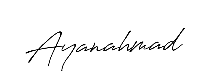 How to Draw Ayanahmad signature style? Antro_Vectra_Bolder is a latest design signature styles for name Ayanahmad. Ayanahmad signature style 7 images and pictures png