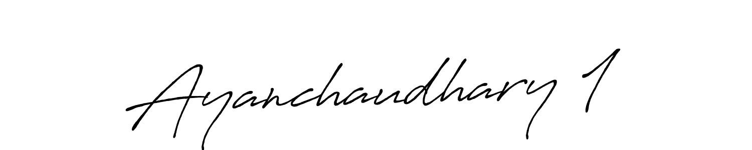 Make a beautiful signature design for name Ayanchaudhary 1. With this signature (Antro_Vectra_Bolder) style, you can create a handwritten signature for free. Ayanchaudhary 1 signature style 7 images and pictures png