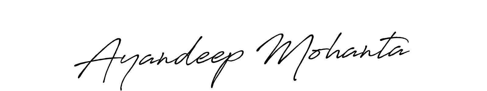 Ayandeep Mohanta stylish signature style. Best Handwritten Sign (Antro_Vectra_Bolder) for my name. Handwritten Signature Collection Ideas for my name Ayandeep Mohanta. Ayandeep Mohanta signature style 7 images and pictures png