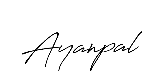 Use a signature maker to create a handwritten signature online. With this signature software, you can design (Antro_Vectra_Bolder) your own signature for name Ayanpal. Ayanpal signature style 7 images and pictures png