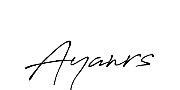 Also we have Ayanrs name is the best signature style. Create professional handwritten signature collection using Antro_Vectra_Bolder autograph style. Ayanrs signature style 7 images and pictures png