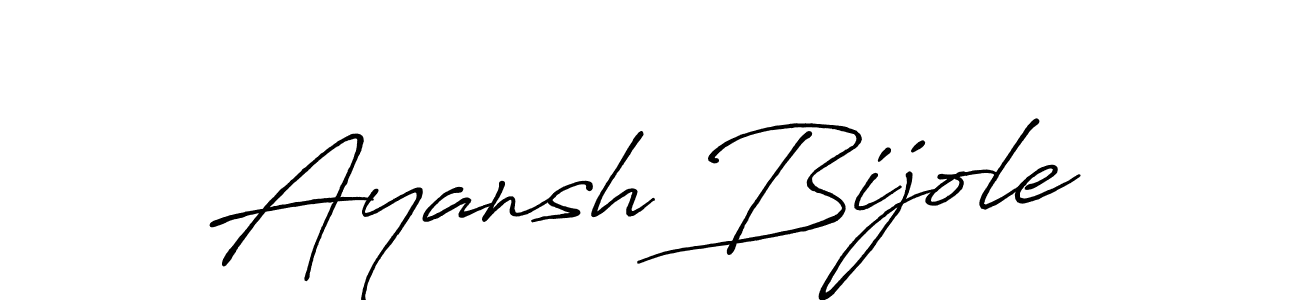 You should practise on your own different ways (Antro_Vectra_Bolder) to write your name (Ayansh Bijole) in signature. don't let someone else do it for you. Ayansh Bijole signature style 7 images and pictures png