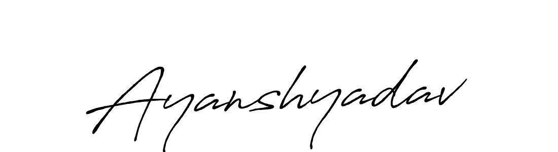 if you are searching for the best signature style for your name Ayanshyadav. so please give up your signature search. here we have designed multiple signature styles  using Antro_Vectra_Bolder. Ayanshyadav signature style 7 images and pictures png