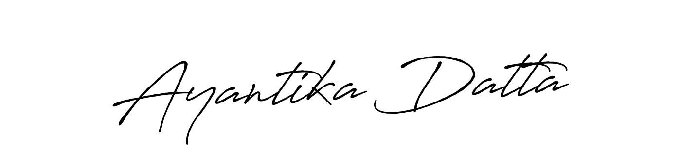 How to make Ayantika Datta signature? Antro_Vectra_Bolder is a professional autograph style. Create handwritten signature for Ayantika Datta name. Ayantika Datta signature style 7 images and pictures png