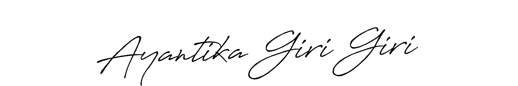 Use a signature maker to create a handwritten signature online. With this signature software, you can design (Antro_Vectra_Bolder) your own signature for name Ayantika Giri Giri. Ayantika Giri Giri signature style 7 images and pictures png