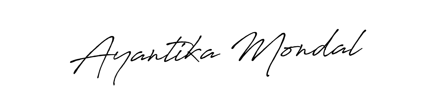 It looks lik you need a new signature style for name Ayantika Mondal. Design unique handwritten (Antro_Vectra_Bolder) signature with our free signature maker in just a few clicks. Ayantika Mondal signature style 7 images and pictures png