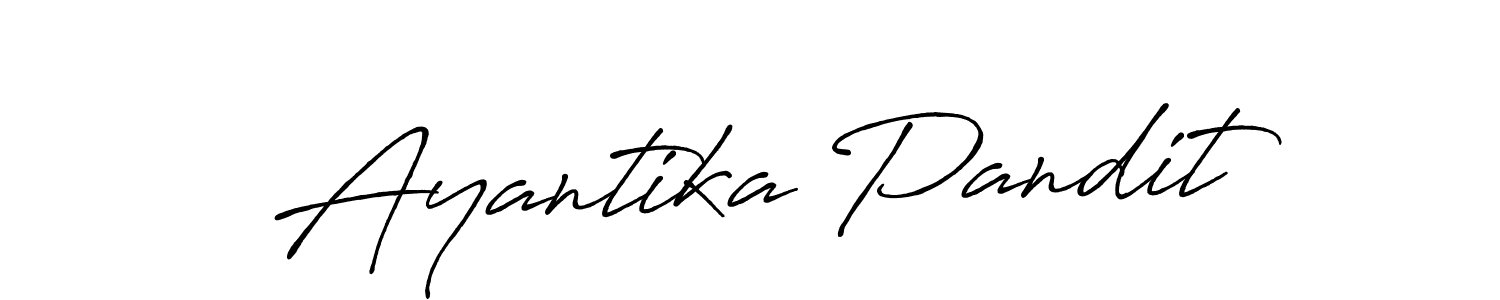 How to make Ayantika Pandit signature? Antro_Vectra_Bolder is a professional autograph style. Create handwritten signature for Ayantika Pandit name. Ayantika Pandit signature style 7 images and pictures png