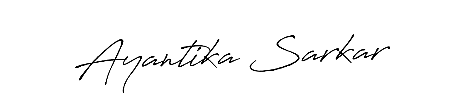Also we have Ayantika Sarkar name is the best signature style. Create professional handwritten signature collection using Antro_Vectra_Bolder autograph style. Ayantika Sarkar signature style 7 images and pictures png