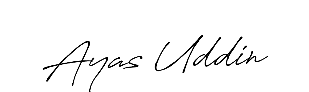 You can use this online signature creator to create a handwritten signature for the name Ayas Uddin. This is the best online autograph maker. Ayas Uddin signature style 7 images and pictures png
