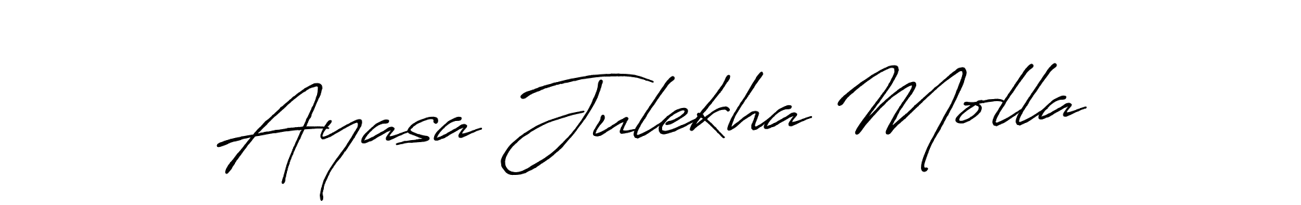 You can use this online signature creator to create a handwritten signature for the name Ayasa Julekha Molla. This is the best online autograph maker. Ayasa Julekha Molla signature style 7 images and pictures png