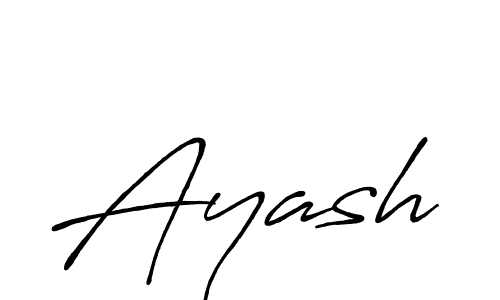 Design your own signature with our free online signature maker. With this signature software, you can create a handwritten (Antro_Vectra_Bolder) signature for name Ayash. Ayash signature style 7 images and pictures png