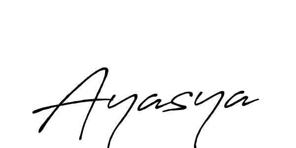 You should practise on your own different ways (Antro_Vectra_Bolder) to write your name (Ayasya) in signature. don't let someone else do it for you. Ayasya signature style 7 images and pictures png