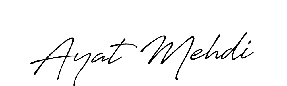 How to Draw Ayat Mehdi signature style? Antro_Vectra_Bolder is a latest design signature styles for name Ayat Mehdi. Ayat Mehdi signature style 7 images and pictures png