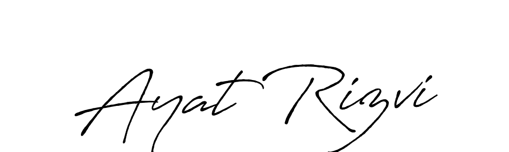 if you are searching for the best signature style for your name Ayat Rizvi. so please give up your signature search. here we have designed multiple signature styles  using Antro_Vectra_Bolder. Ayat Rizvi signature style 7 images and pictures png