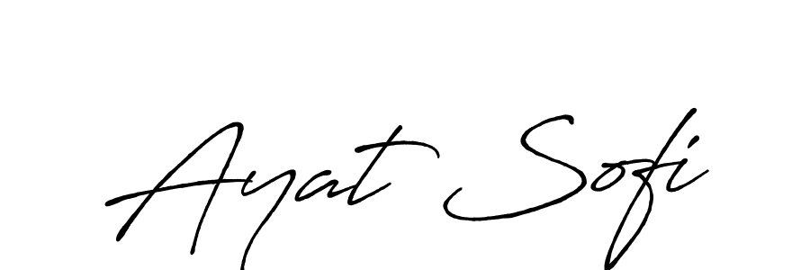 This is the best signature style for the Ayat Sofi name. Also you like these signature font (Antro_Vectra_Bolder). Mix name signature. Ayat Sofi signature style 7 images and pictures png