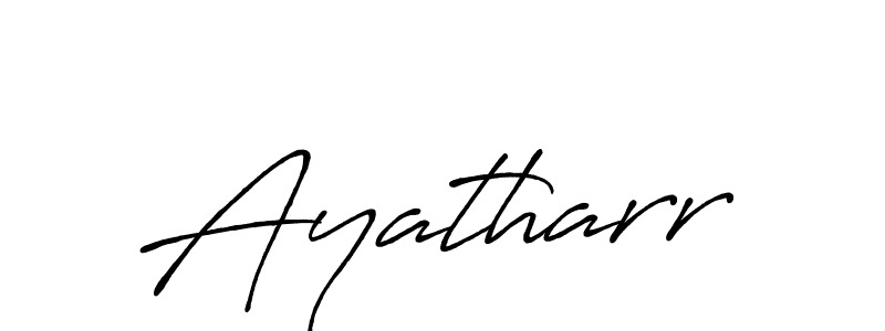 Design your own signature with our free online signature maker. With this signature software, you can create a handwritten (Antro_Vectra_Bolder) signature for name Ayatharr. Ayatharr signature style 7 images and pictures png