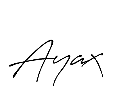 Make a beautiful signature design for name Ayax. With this signature (Antro_Vectra_Bolder) style, you can create a handwritten signature for free. Ayax signature style 7 images and pictures png