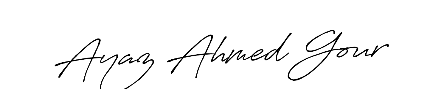 Similarly Antro_Vectra_Bolder is the best handwritten signature design. Signature creator online .You can use it as an online autograph creator for name Ayaz Ahmed Gour. Ayaz Ahmed Gour signature style 7 images and pictures png