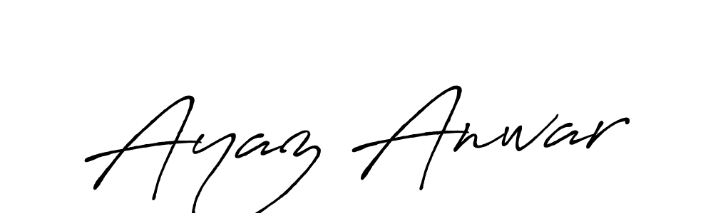 Antro_Vectra_Bolder is a professional signature style that is perfect for those who want to add a touch of class to their signature. It is also a great choice for those who want to make their signature more unique. Get Ayaz Anwar name to fancy signature for free. Ayaz Anwar signature style 7 images and pictures png