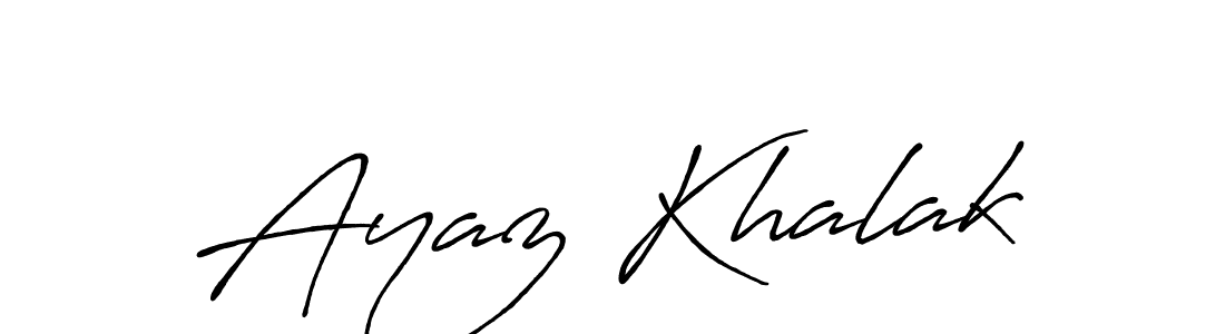 Similarly Antro_Vectra_Bolder is the best handwritten signature design. Signature creator online .You can use it as an online autograph creator for name Ayaz Khalak. Ayaz Khalak signature style 7 images and pictures png